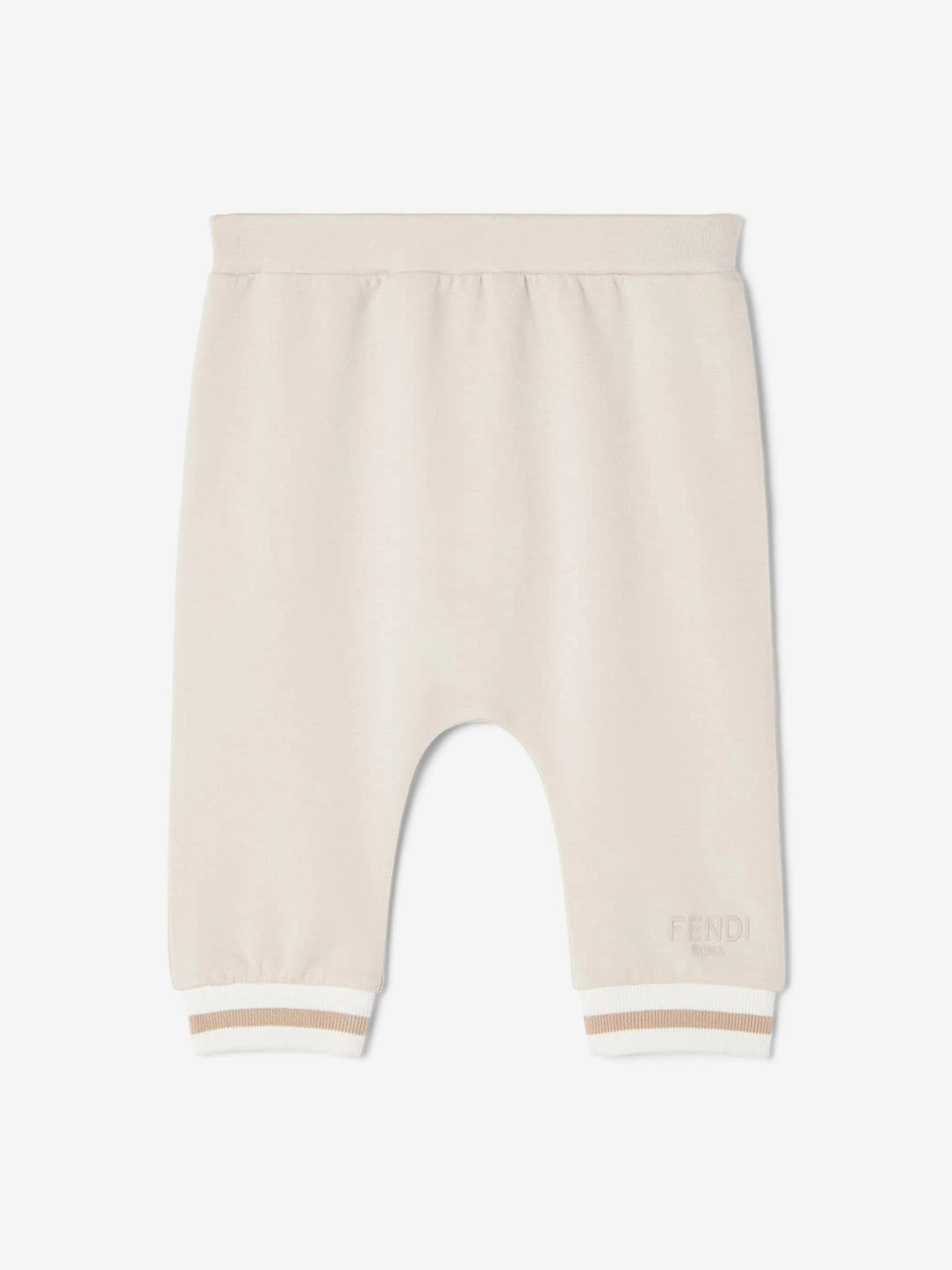 Fendi Baby Logo Joggers in Beige