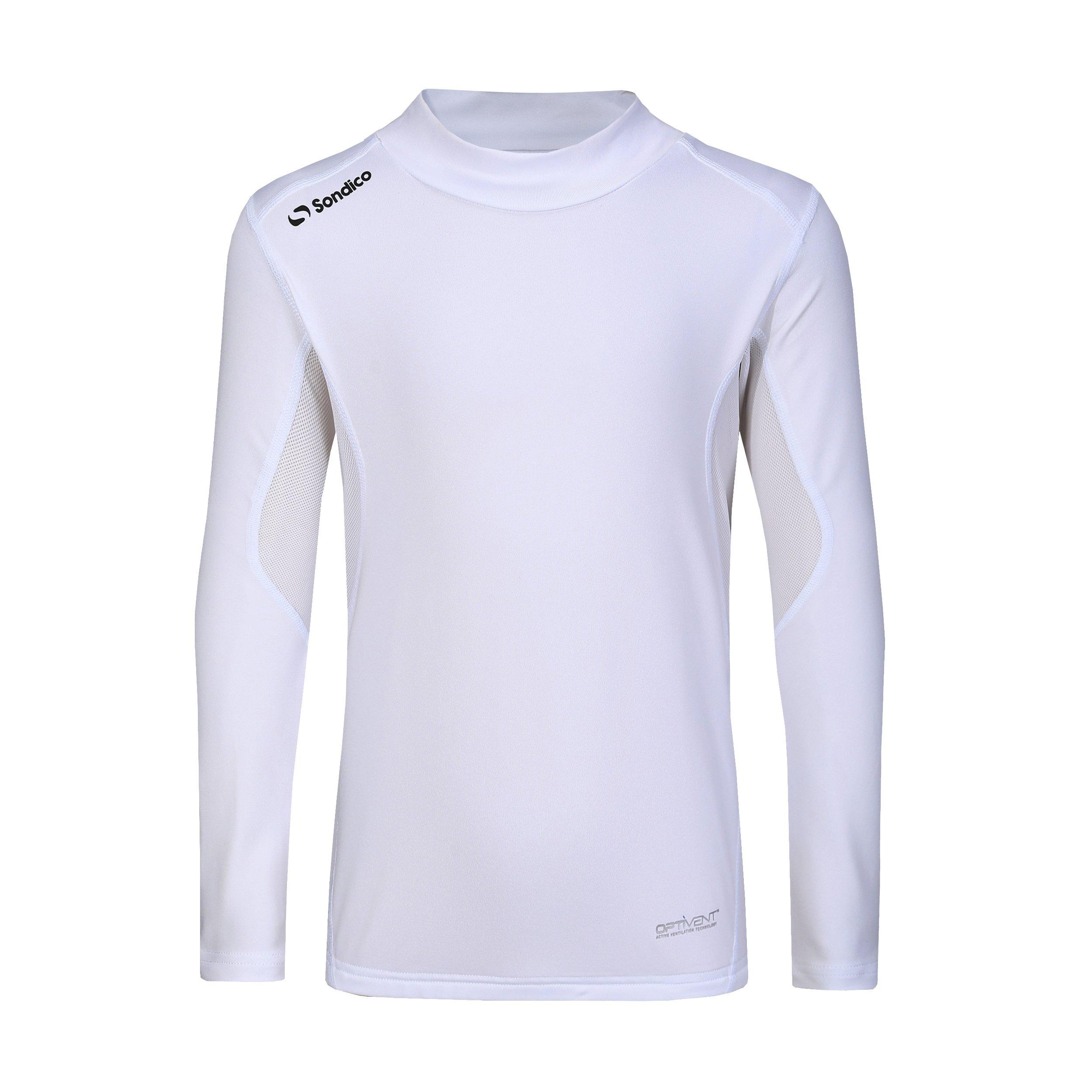 Sondico Mock Neck Baselayer Juniors - White