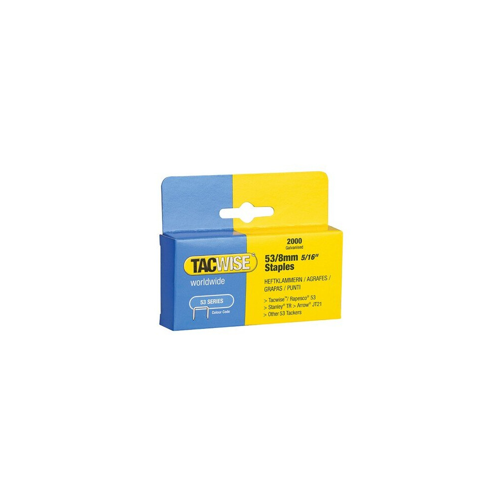 Tacwise Heftklammern 53/8mm verzinkte VE=2000 Stück