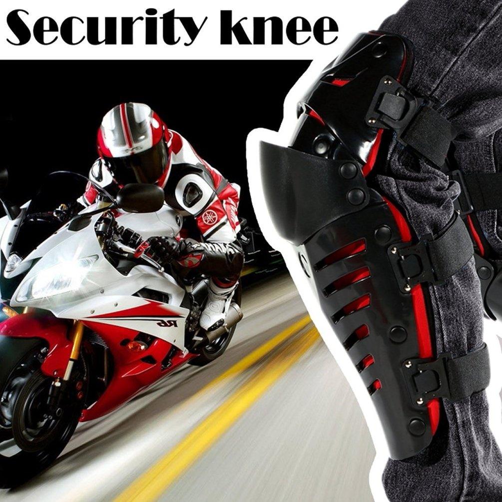 Weihexin (red, one size) 1 Pair Motorcycle Motorbike Racing Motocross Knee Pads Protector Guards Protective Gear