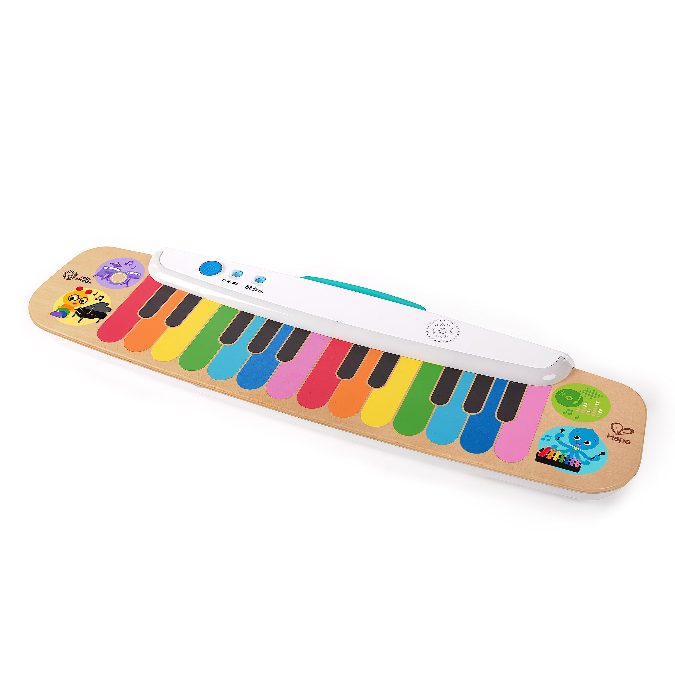 Baby Einstein , Hape, Notes and Keys Magic Touch Wooden Electronic Keyboard Toy, Musical Instruments for Toddlers, Ages 12 Months +