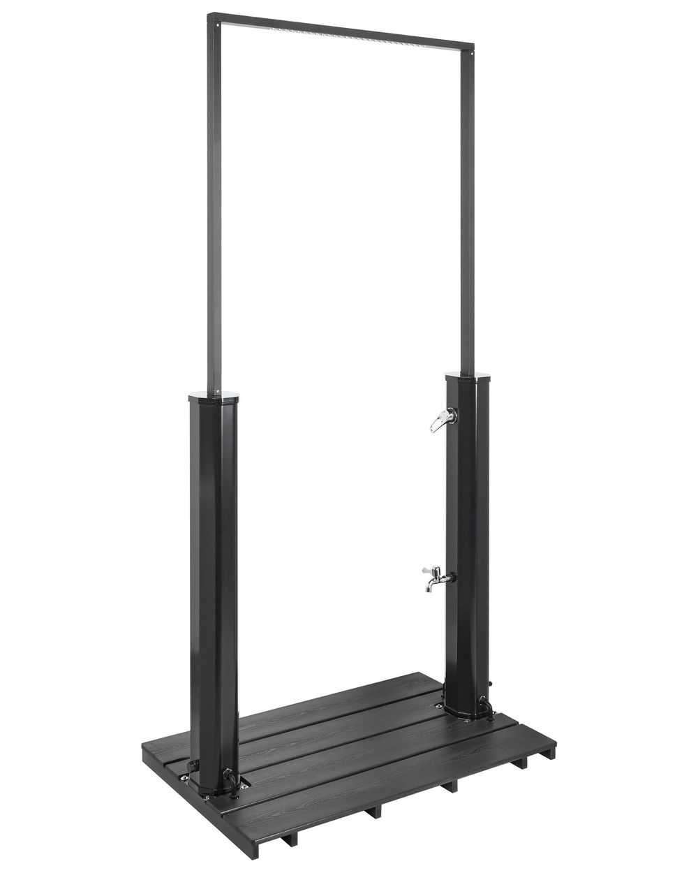 Beliani Freestanding Outdoor Solar Shower Maracaibo Black