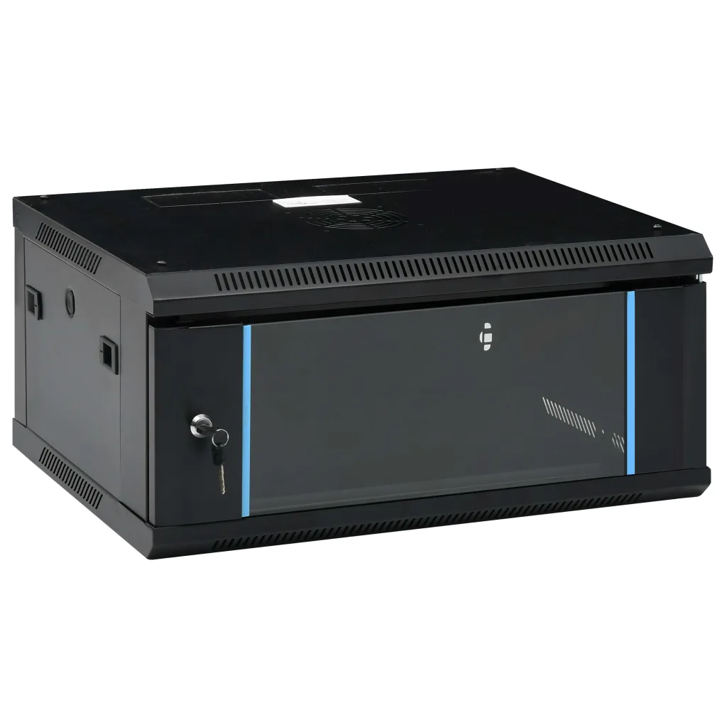 VidaXL 4U Wall Mounted Network Cabinet 19 IP20 600x450x285 mm