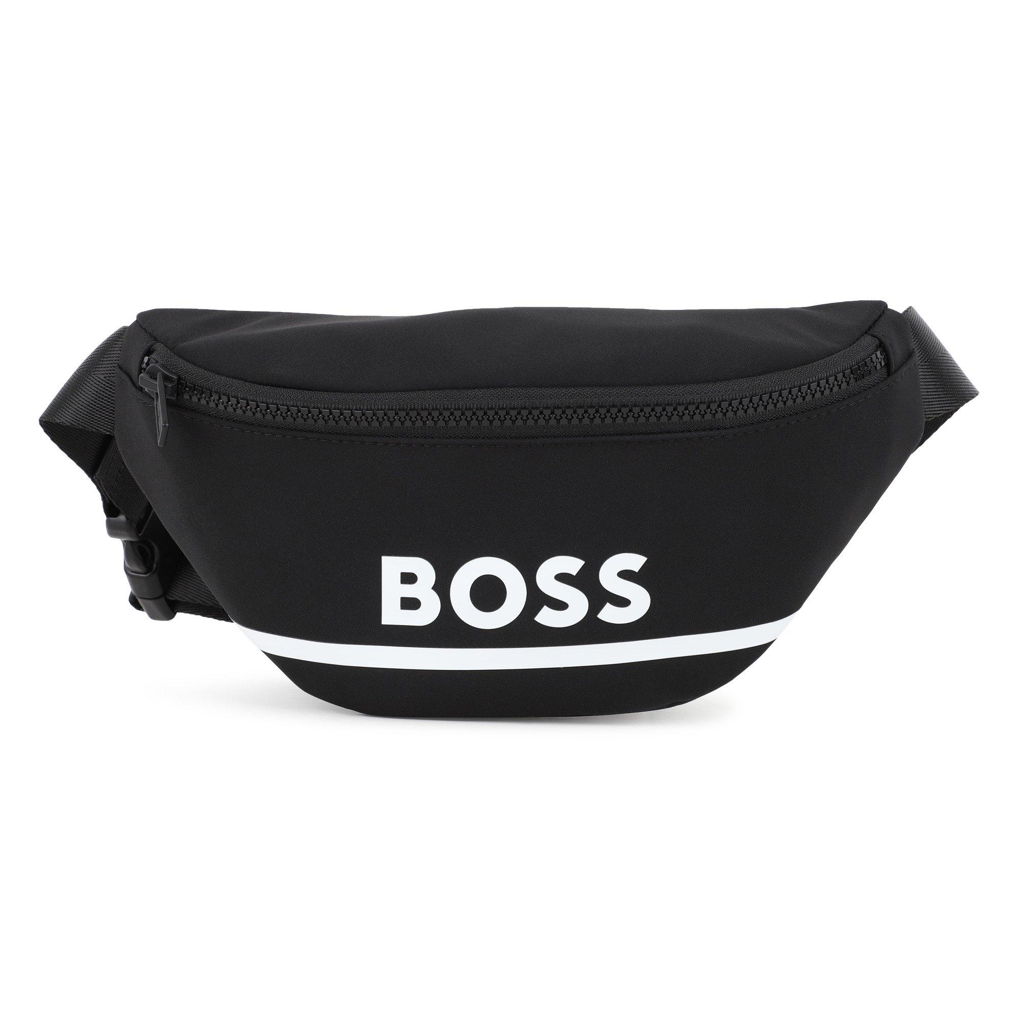 Boss Logo Bum Bag Juniors - Black