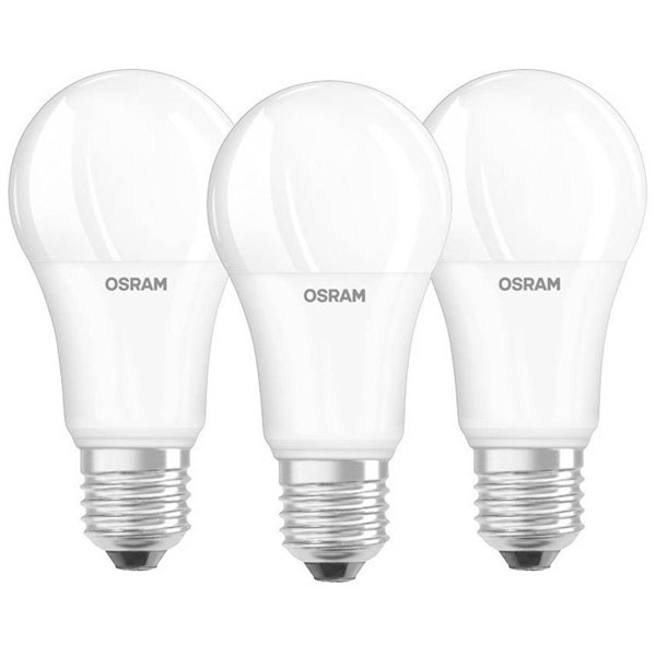 OSRAM 7W E27 LED GLS Bulb (Set of 3) white