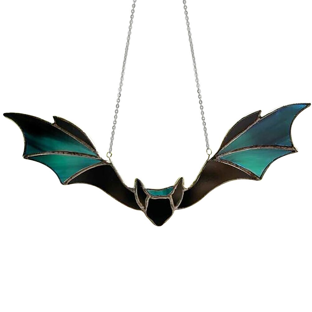 COSYHOME Window Panel Hanging Bat Suncatcher Wall Art Ornaments for Window Indoor Outdoor Decor
