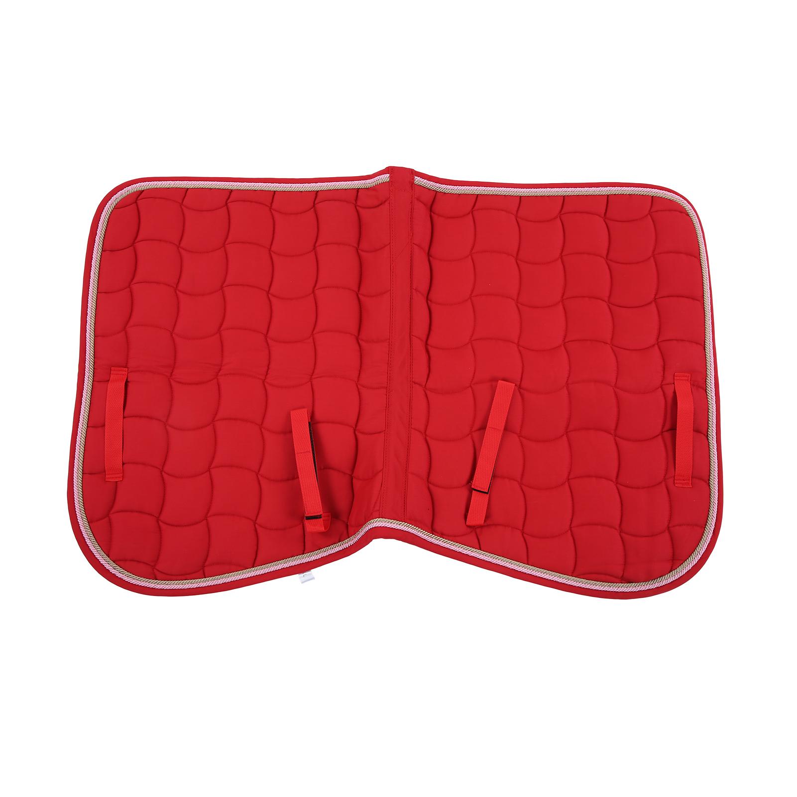 Konnwei Saddle Pad Soft Breathable All Purpose Double Rope Saddle Pad with Hand Strap and Girth for