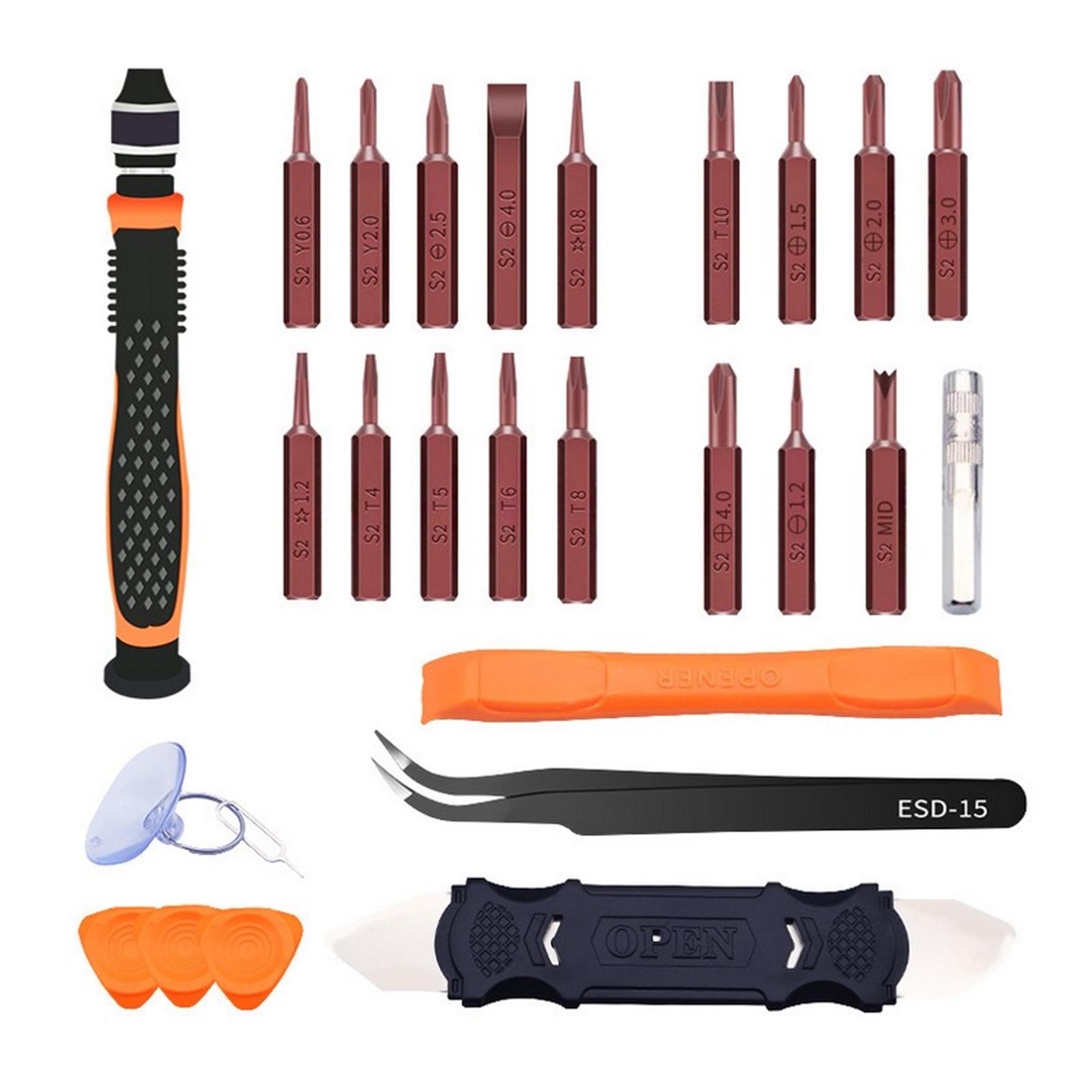 Vestidos 26Pcs Screwdriver Repairing Set Multifunction Crowbar Suction Cup Hand Hardware Tool