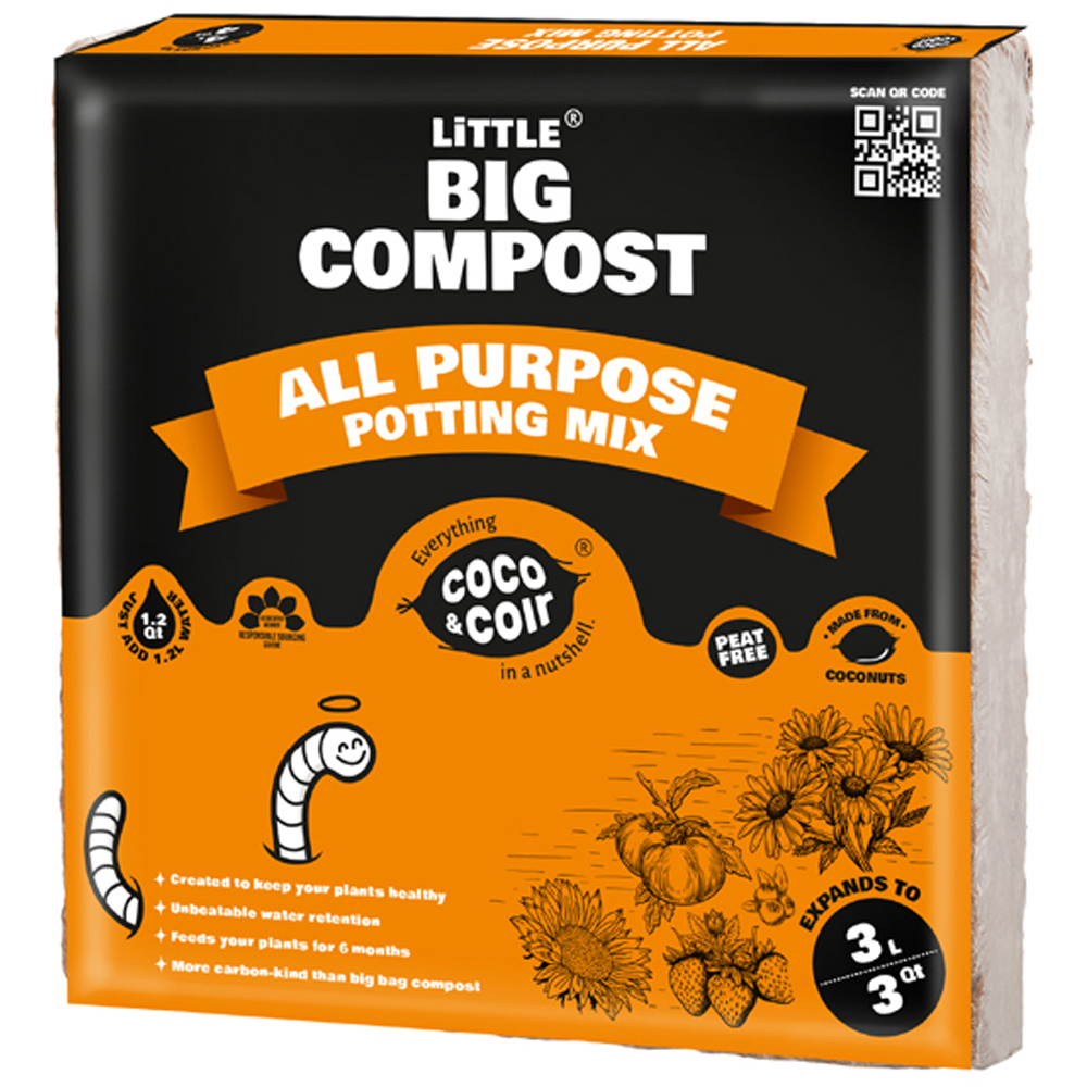 Coco & Coir Little Big Compost All Purpose Compost 3L