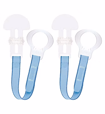 MAM Clip Double Pack Plain - Blue