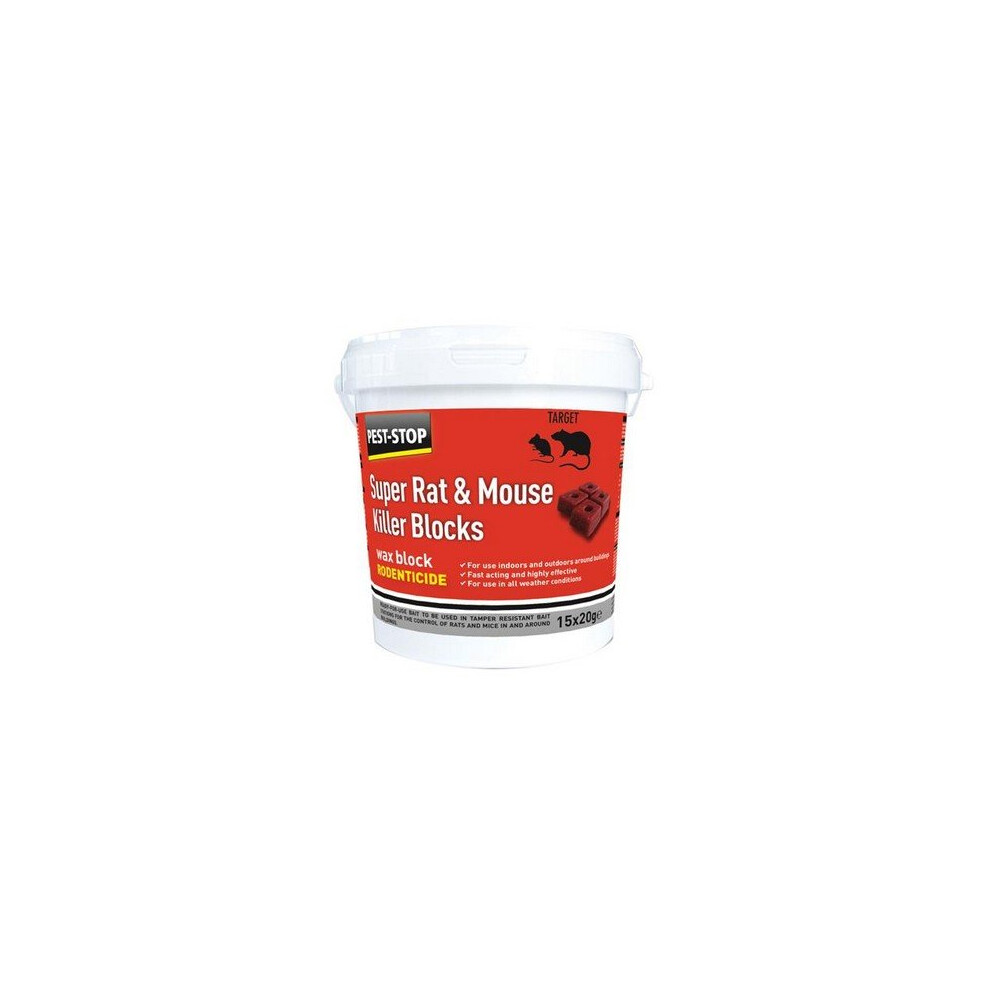 Pest-Stop (Pelsis Group) PRCPSWB04 Super Rat & Mouse Killer Wax Blocks
