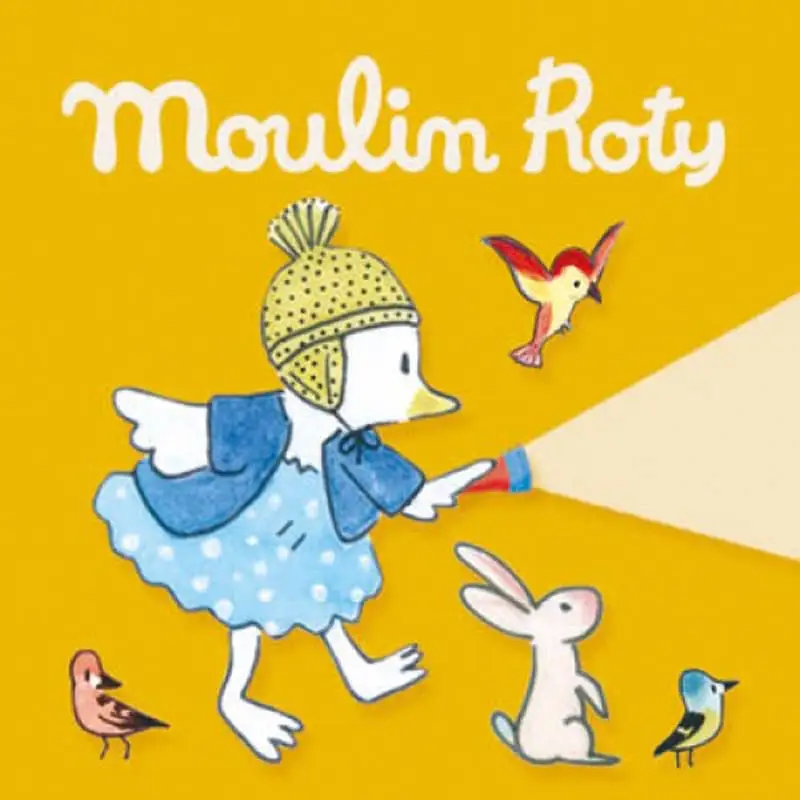Moulin Roty - Box of 3 La Grande Famille Storybook Torch Discs - cardboard
