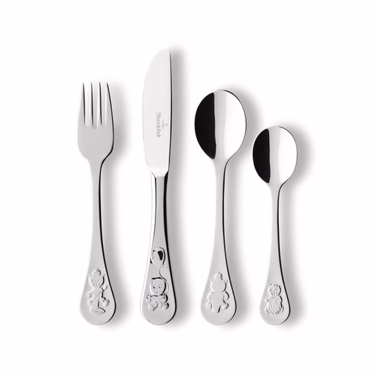 Villeroy & Boch Teddy 4 Piece Cutlery Set, Service for 1 gray