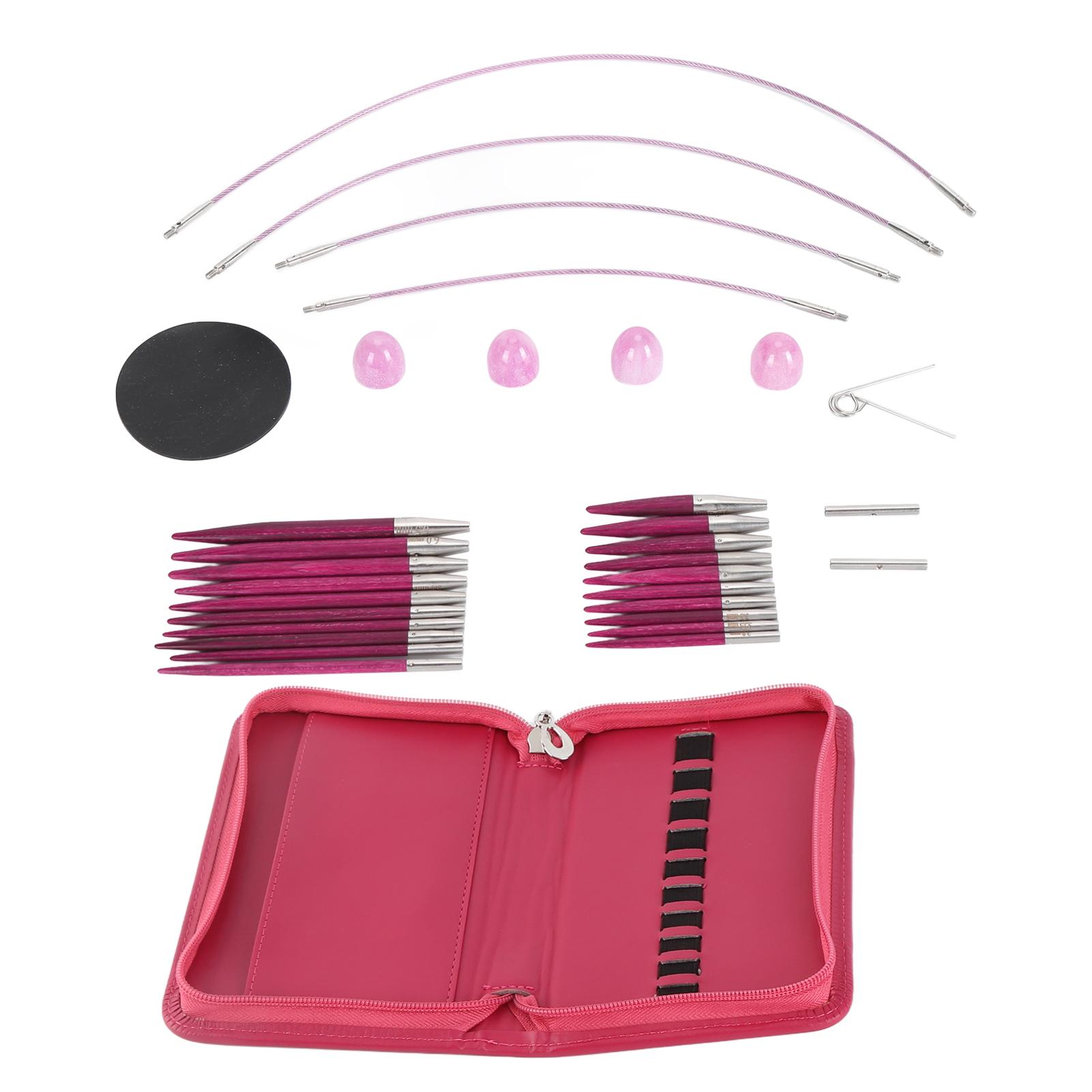 GoolRC Circular Knitting Needle Set Interchangeable Detachable Knitting Needles Set for Sewing Crafts