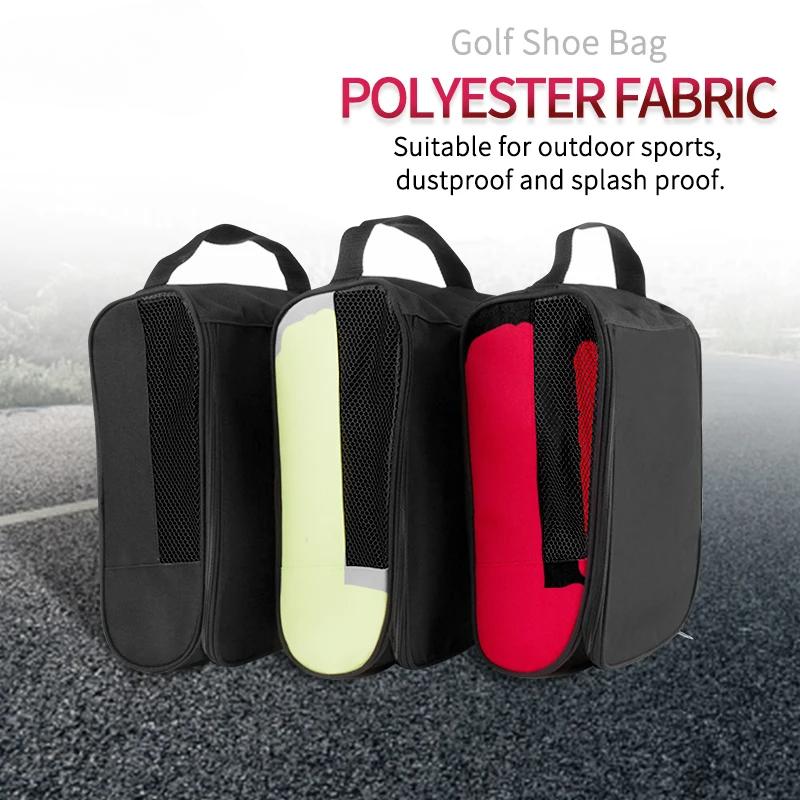 Love Home Garden 1Pcs Golf Shoes Bag Portable Zipped Sports Bag Shoe Case Breathable Golf Shoe Bag - Zippered Shoe Carrier Bags Case Pocket Pouch