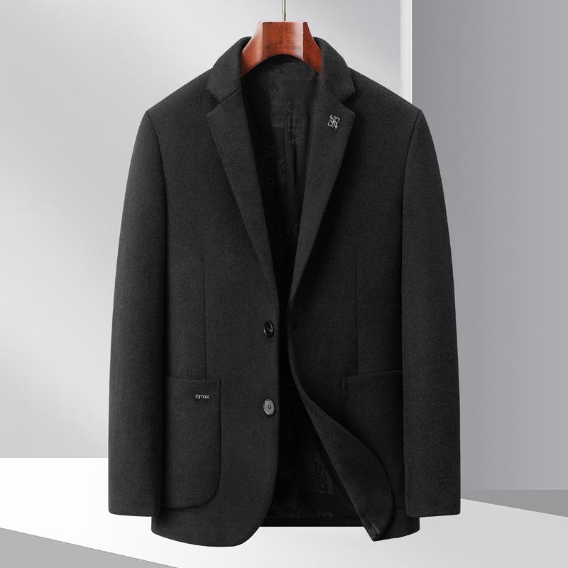 CHIC STUDIO New Autumn and Winter Wool Men's Casual Suits Korean Style Slim Woolen Suits Trendy Single Suits 4XL