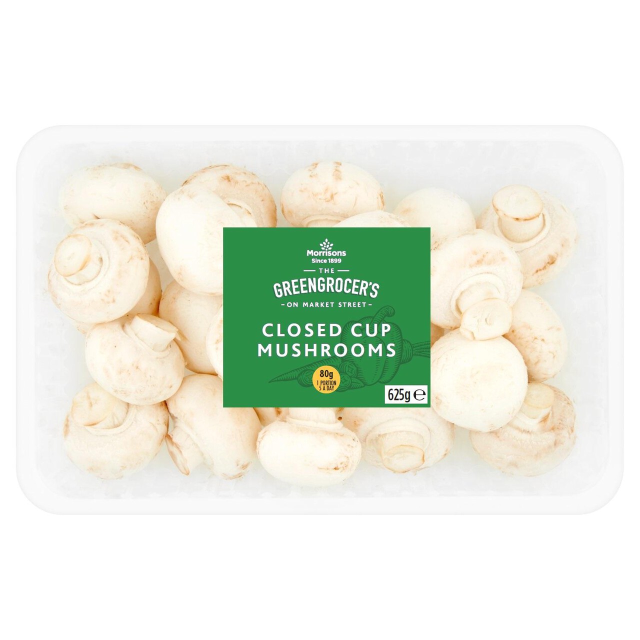 Morrisons Family Pack Closed Cup Mushrooms