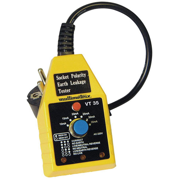 CHAUVIN ARNOUX P06230301 RCD Tester 230V, RCD Test Type AC CAT II 250 V