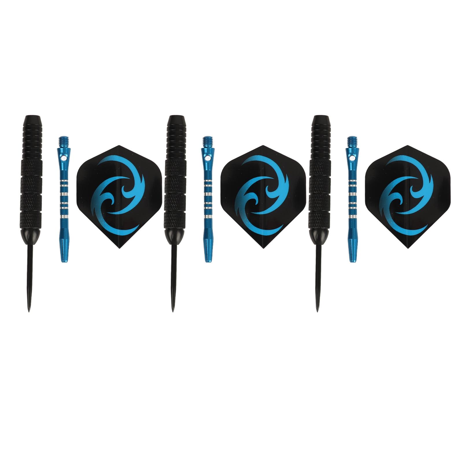 Fishine Steel Tip Darts Set Point Metal Tip Anti Slip Light Weight Flight Professional Darts for Dartboard