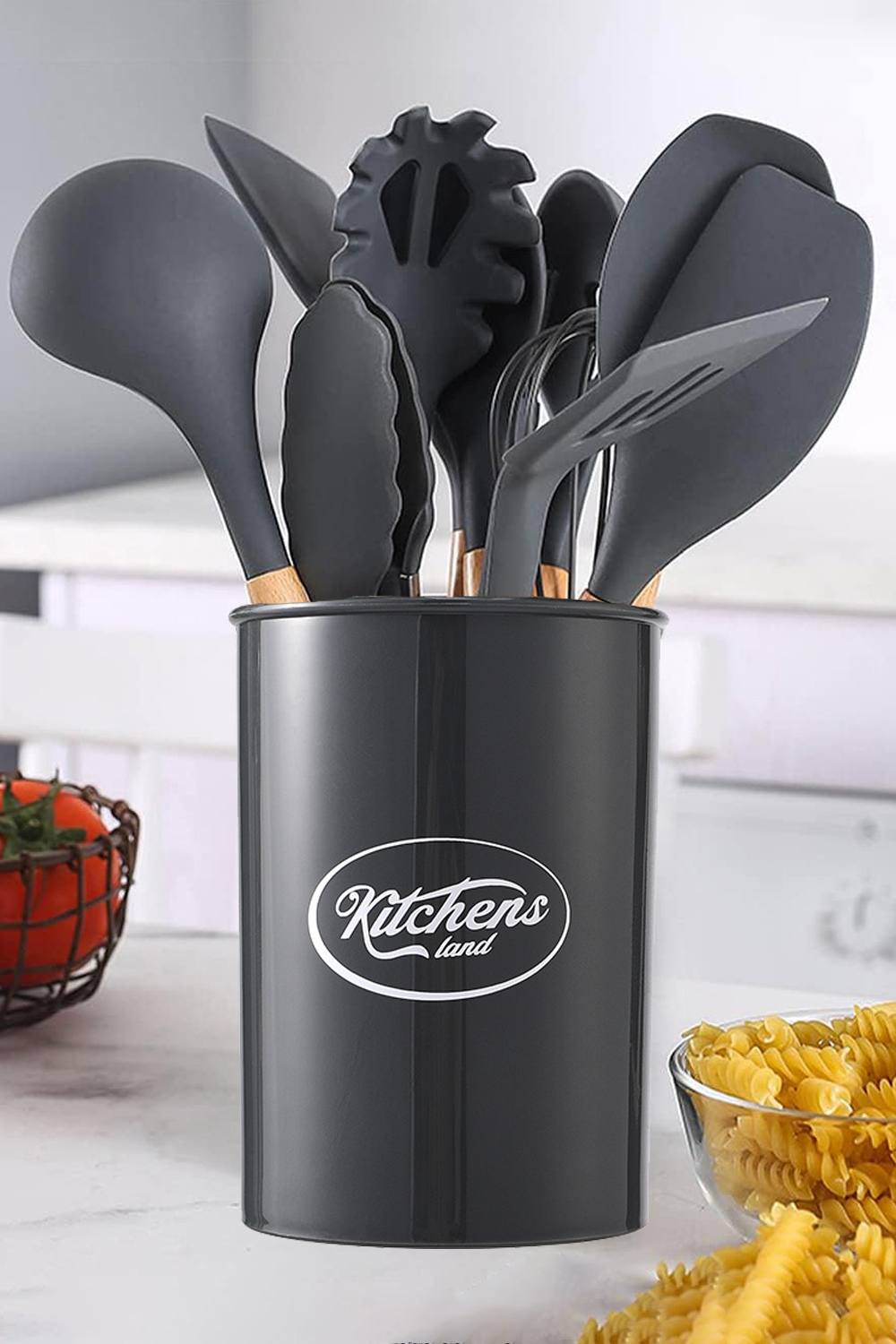 Living And Home 11-piece Silicone Kitchen Utensil Set for Nonstick Cookware