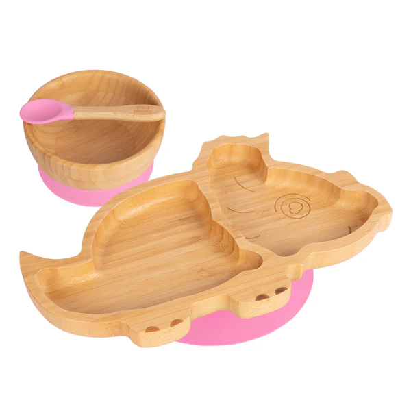 Children's 3 Piece Dinnerware Set, Service for 1 pink