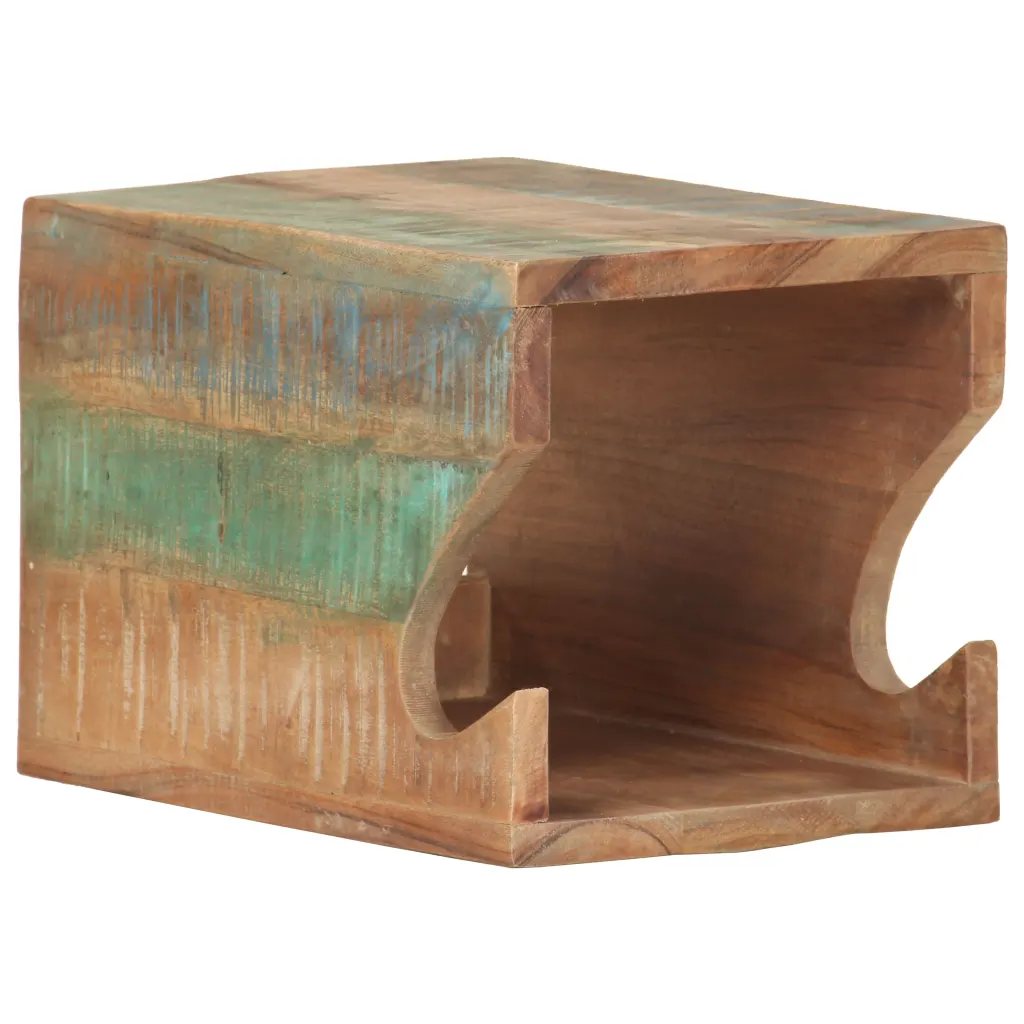 VidaXL Wall Mounted Bicycle Rack 35x25x25 cm Solid Reclaimed Wood