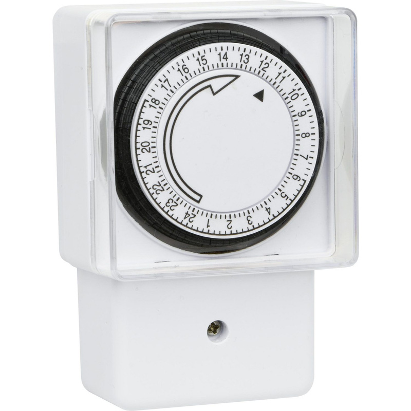 SLX Surface Mechanical Timer 24 Hour 16A in White