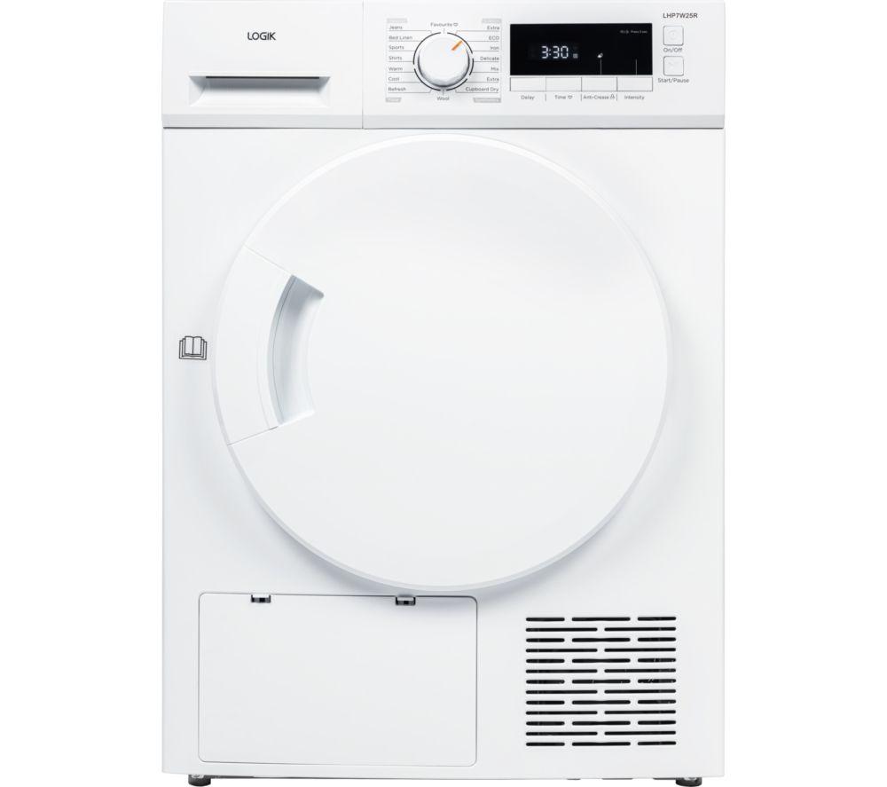 LOGIK Lhp7w25r 7 Kg Heat Pump Tumble Dryer - White
