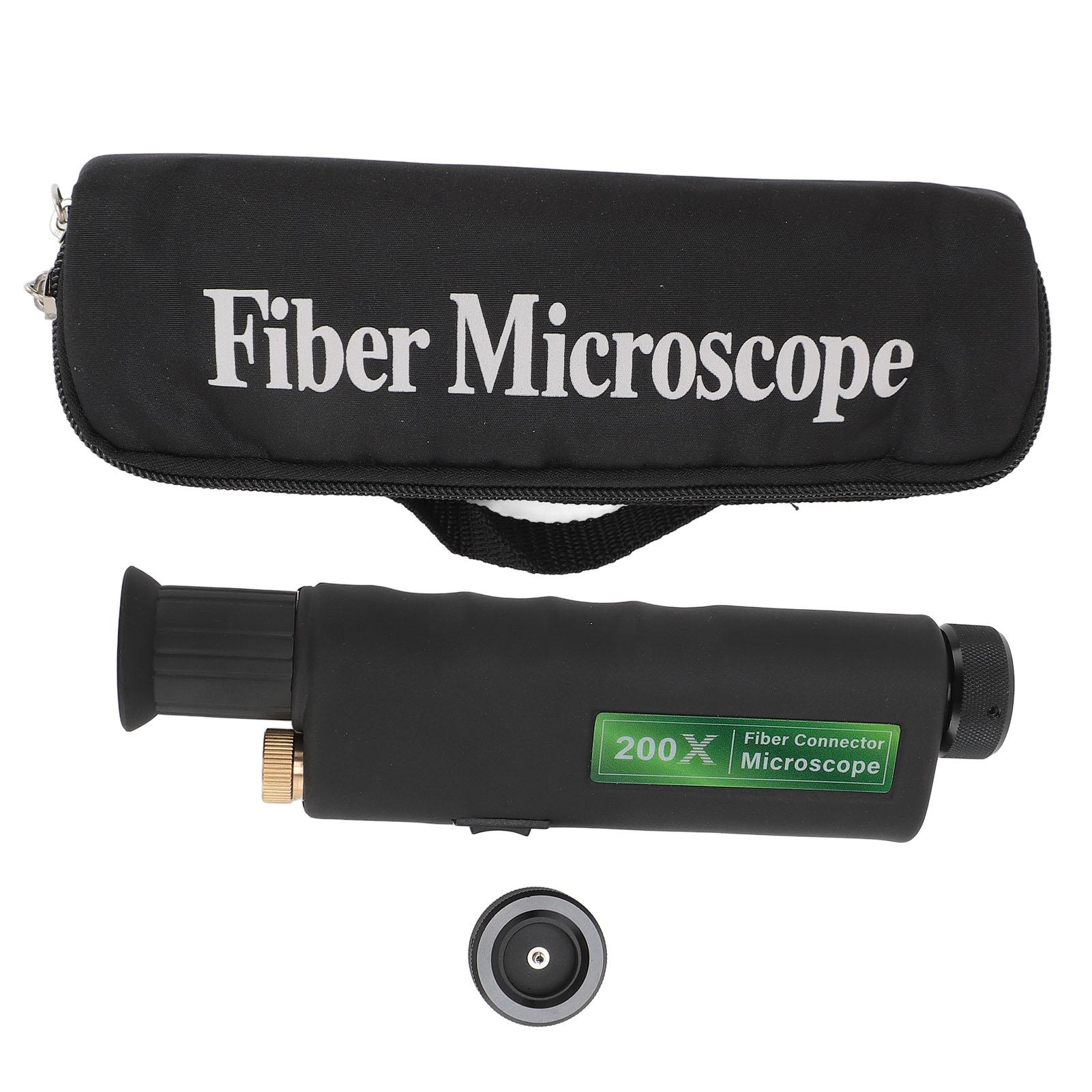 OutsideWorld Fiber Optic Microscope 200X 400X Magnifying Cable End Inspection Connector Handheld Tool