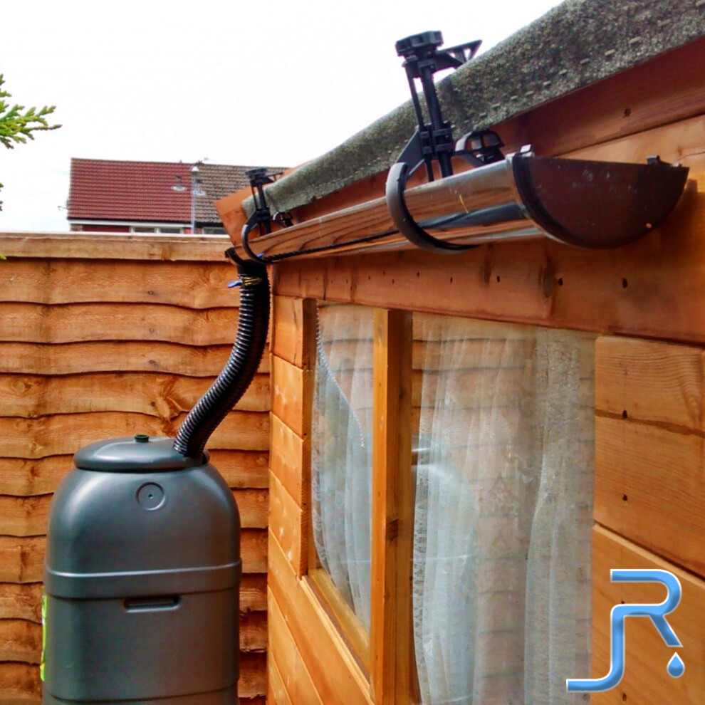 JustRain+ Halls Rainsaver Gutter Kit 8ft - With Flexible Downpipe Downpipe Type: