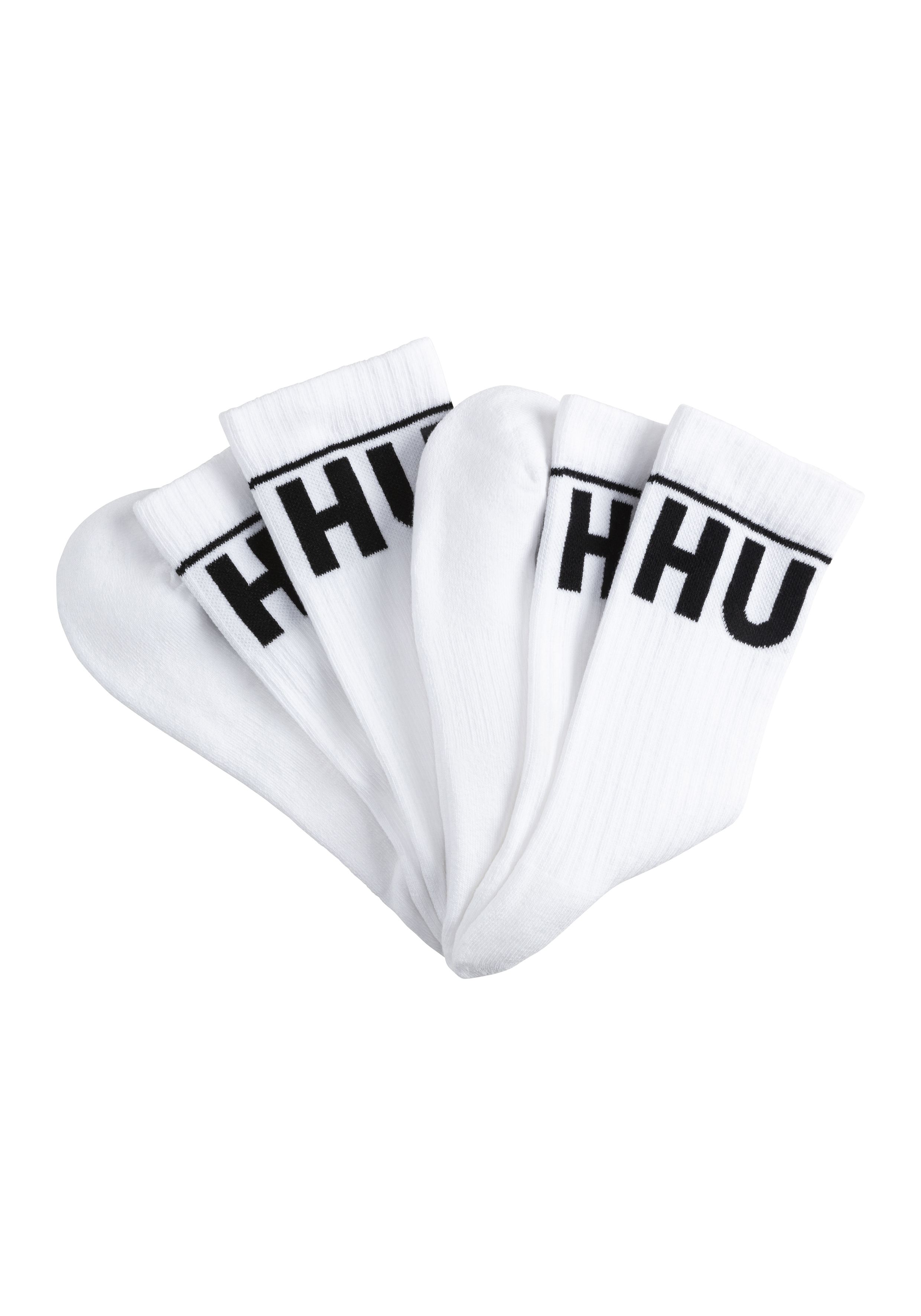 Hugo Underwear 2 Pack Iconic Crew Socks - White 5.5-8