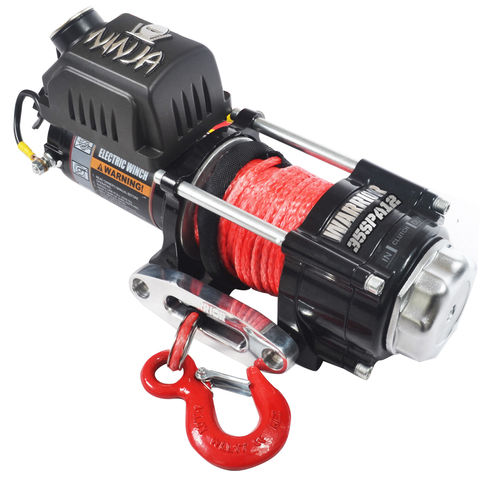 Warrior Winches Ninja 3500 Electric Winch 12V Synthetic Rope
