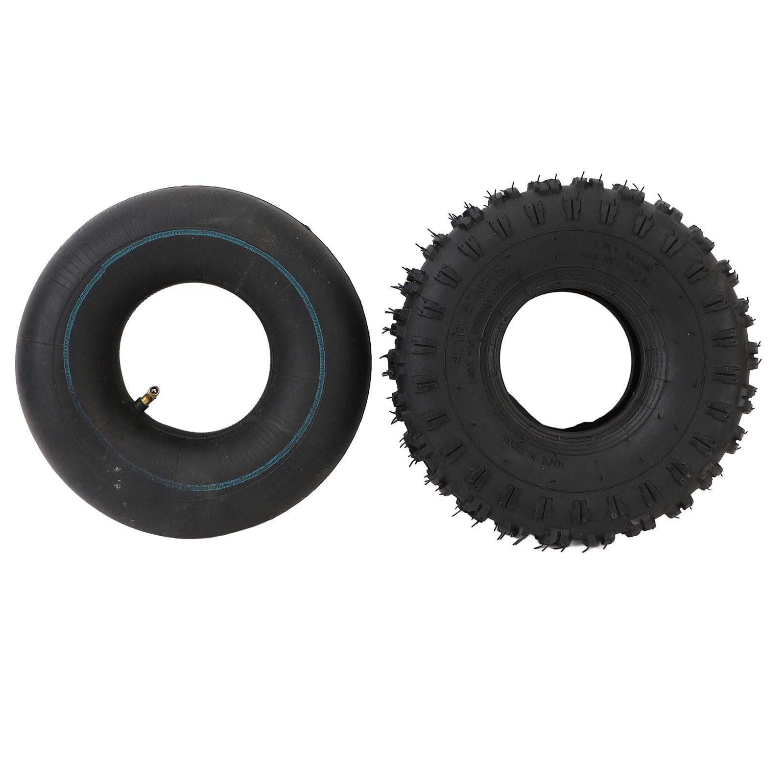 Neoglint 4.10?4 Tire and Inner Tube Set Rubber Inflatable for Wheelbarrows Snow Blowers Pressure Washers