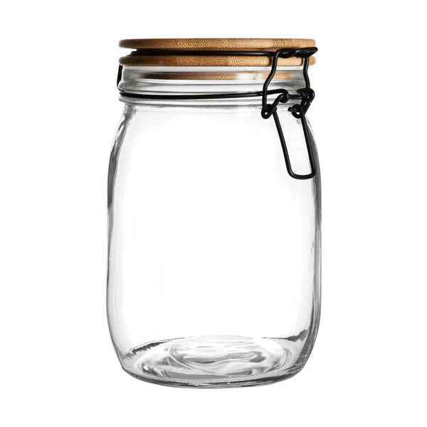 1L Glass Storage Jar with Wooden Clip Lid | By Argon Tableware