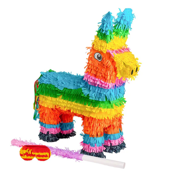 Fax Potato Large Donkey Pinata Party Set - Pink Stick
