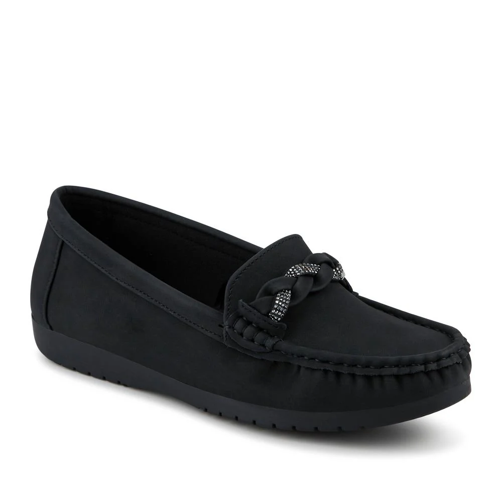 Pavers Cushioned Insole Moccasins - SANYI42010 / 327 924 - Black