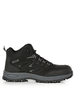 Regatta Mens Mudstone S1P Safety Hiker (Black/Granite)-10