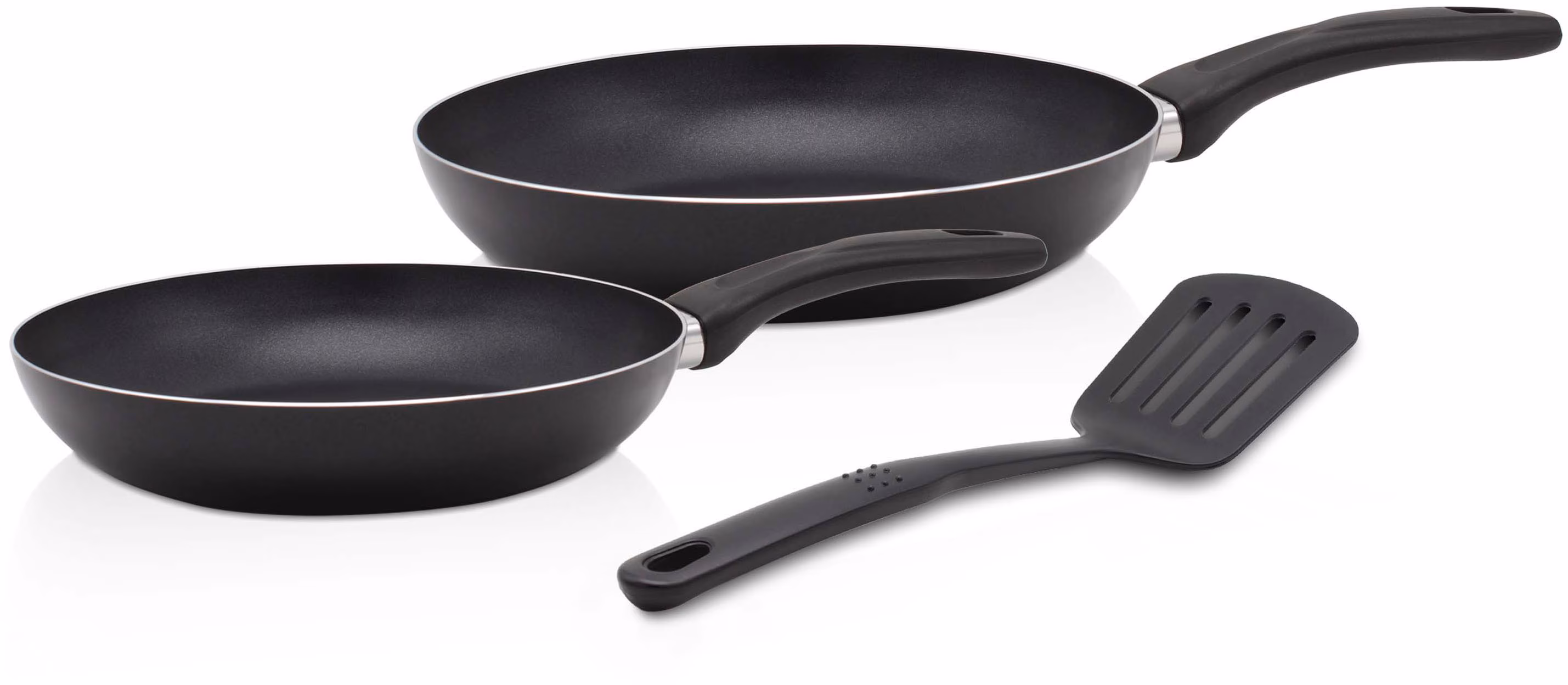 Symple Stuff Maryam Non-Stick Cookware Set black,gray