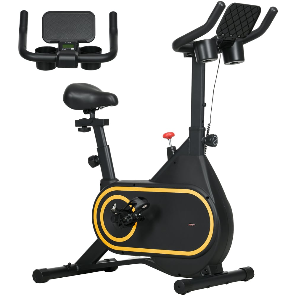 Sportnow Black Adjustable Resistance Exercise Bike
