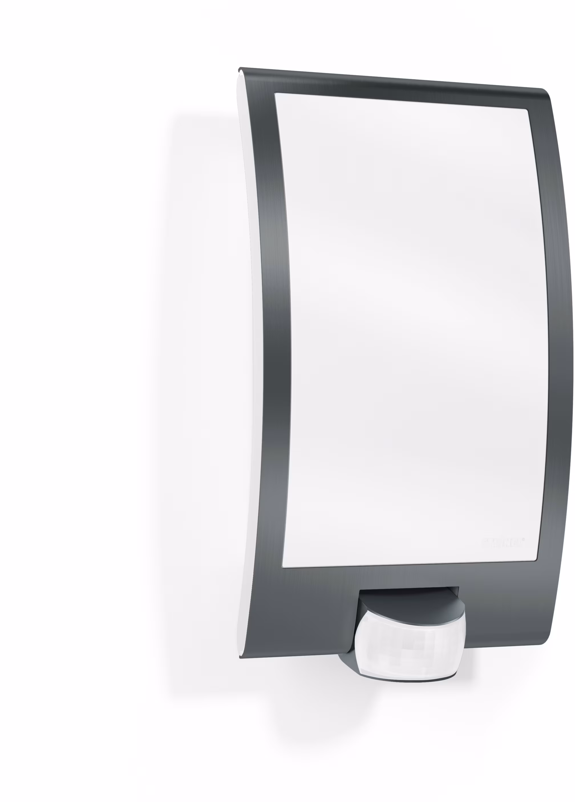 Steinel Modern Outdoor Wall Light L 22 S Anthracite with Motion Sensor E27 Flush Mount