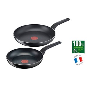 Tefal Easy Cook & Clean Non-Stick 20-28cm Frying Pans Twin Pack