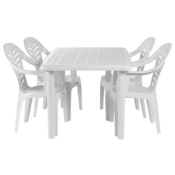 Resol - Olot 4 Seater Dining Set - White