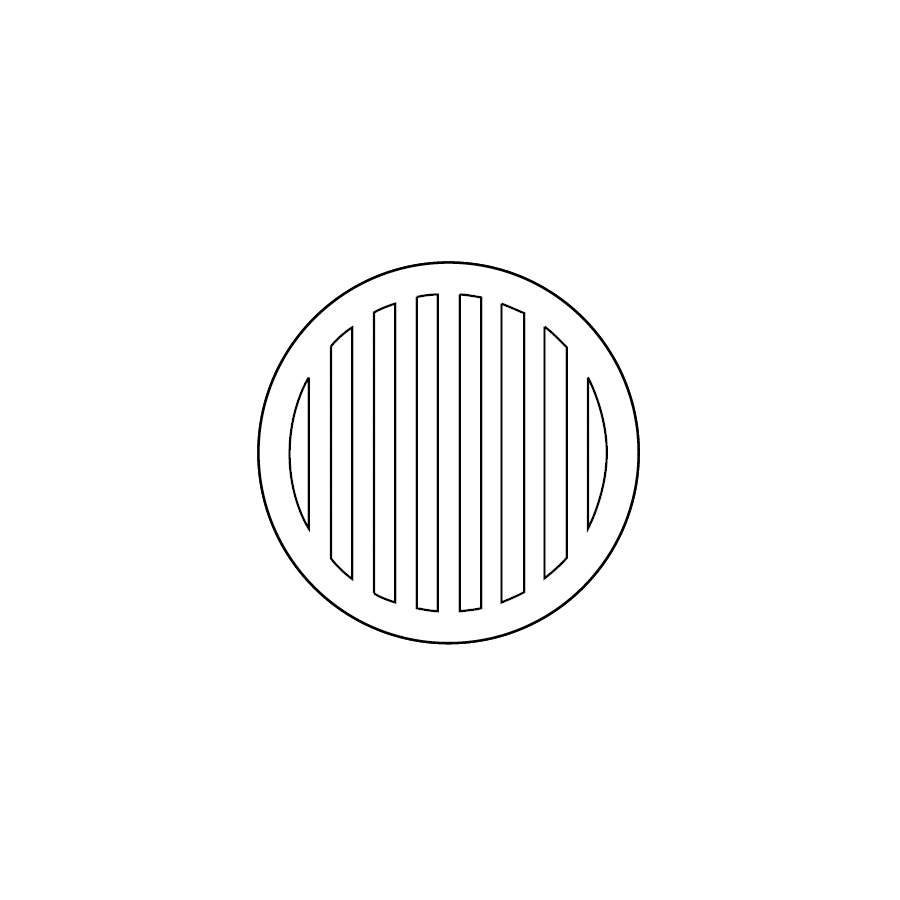 Timesaver Cast Iron Drain Pipe Plain Grate - 200mm 191385