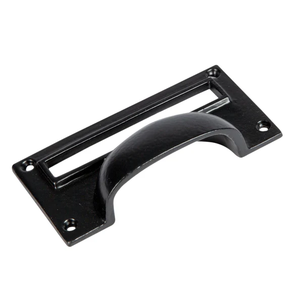 100mm x 50mm Filing Cabinet Cup Handle with Card Frame | By Hammer & Tongs