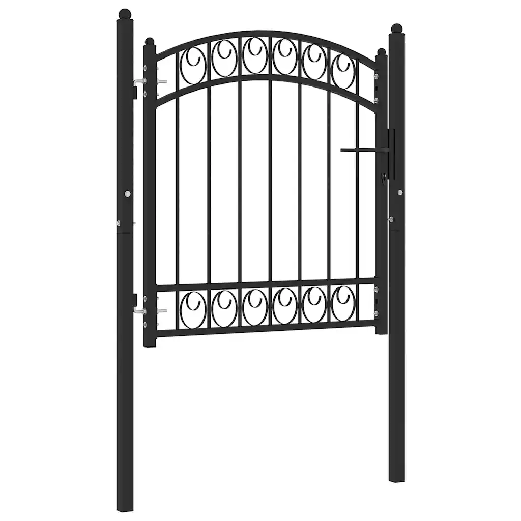 VidaXL Nicut Metal Gate white,black