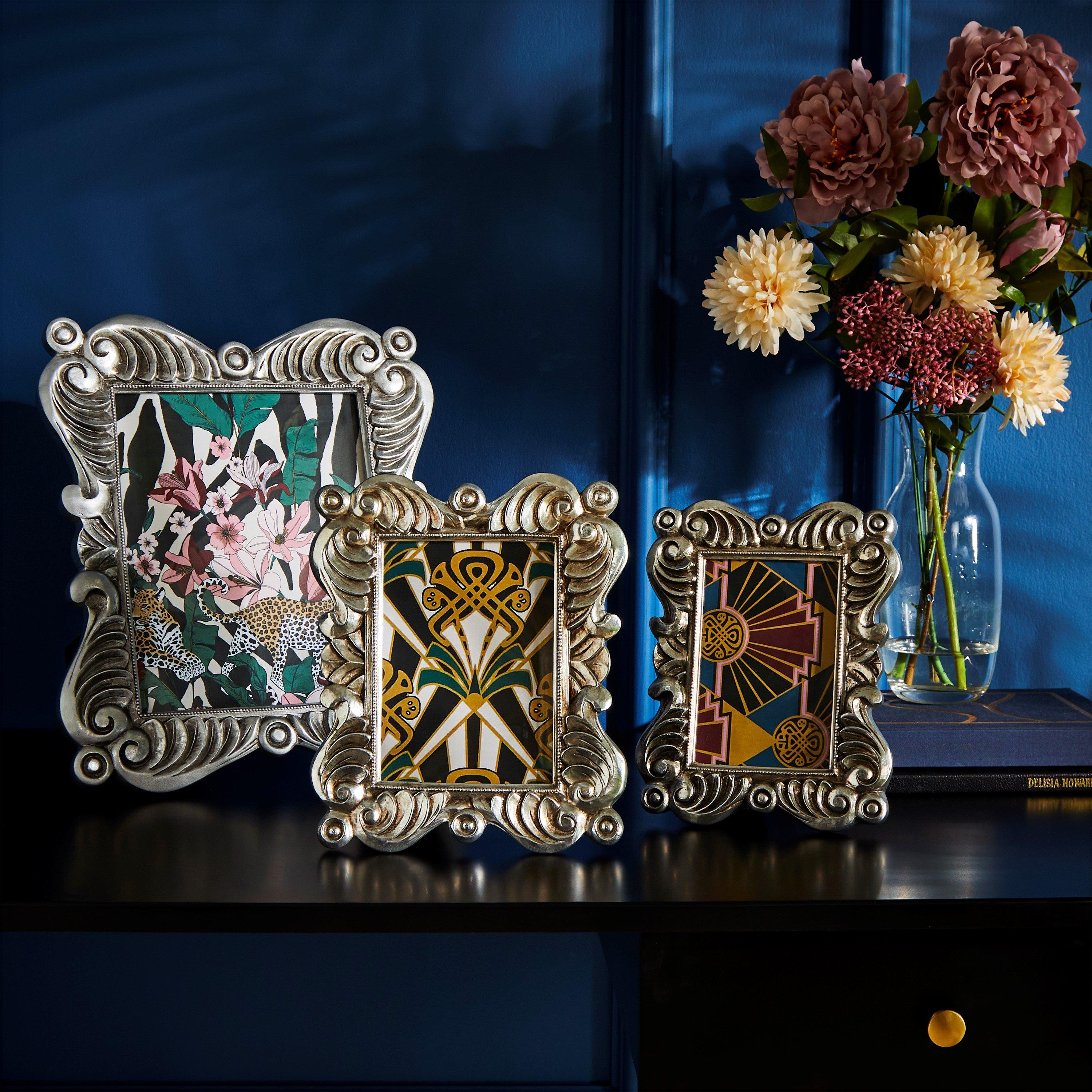 Biba Jasmine Photo Frame - Silver