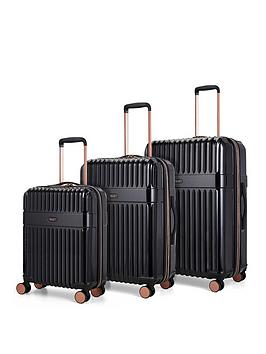 Rock Luggage Selene Suitcases Charcoal - Black