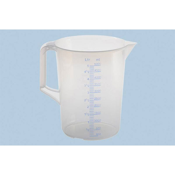 Hünersdorff 939000 Graduated Beaker 5000 ml Plastic 1 Piece