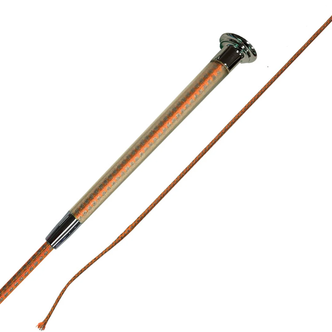 Woof Wear Orange Hi-Vis Riding Whip - 100cm