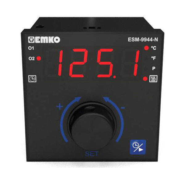 Emko Esm-9944-n Temperature Controller Pid 1700°c 7a/5a Relays 96mm